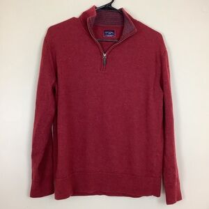 UNTUCKit Men's Zip-Up Sweater in Rich Red